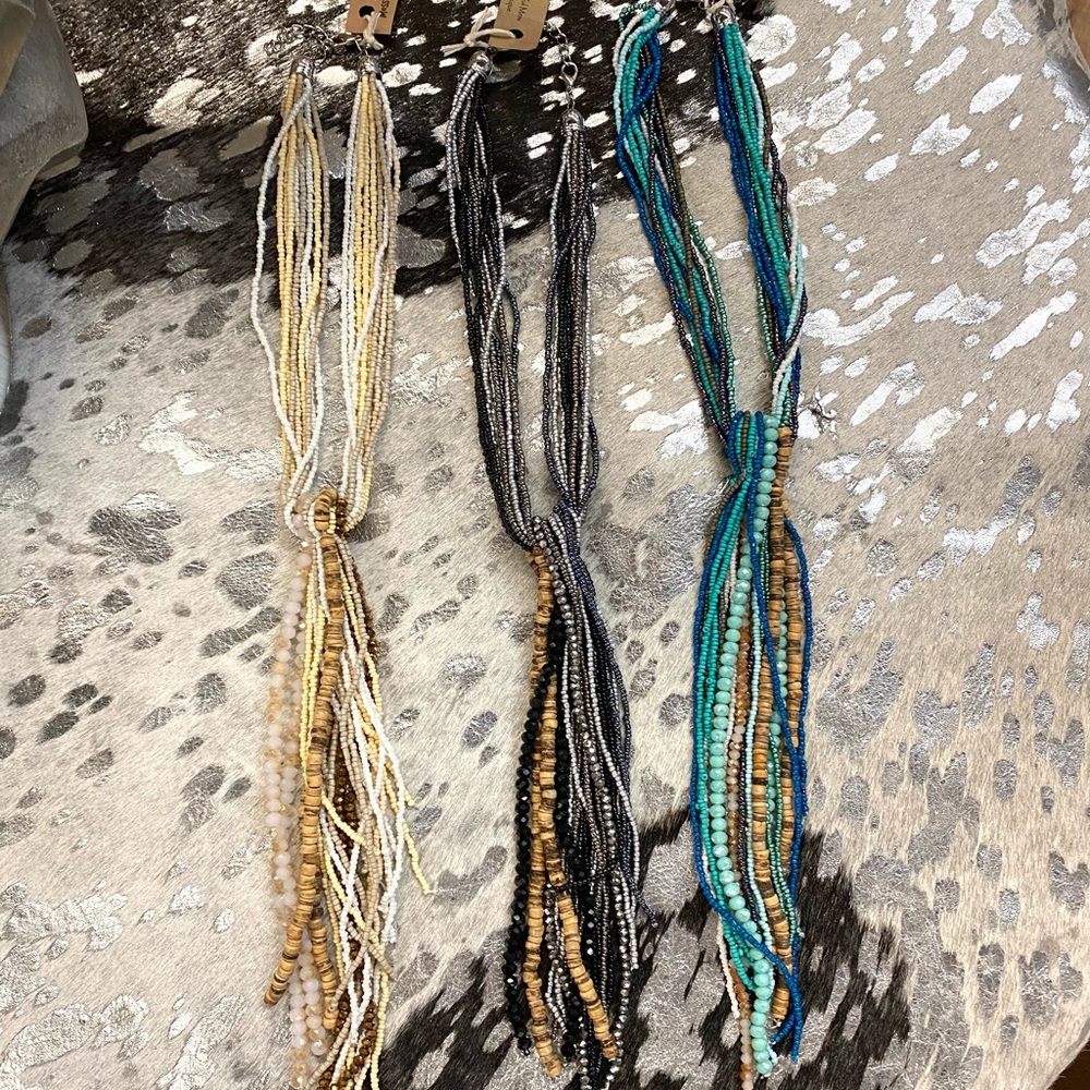 NEW Multi-Bead Strand Y-Necklace - Hematite - Picture 2 of 2